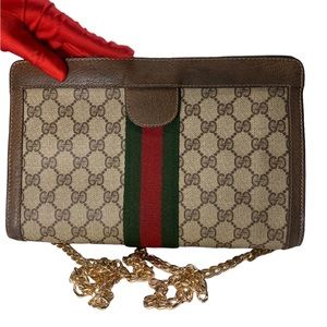 ♣️♥️♣️BEAUTIFUL CLUTCH-CROSSBODY GUCCI OPHIDIA AUTH ♣️♥️♣️